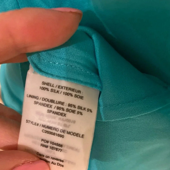 Alice + Olivia Blue Scoop Neck Knee-Length Sundress size XS - Picture 5 of 5